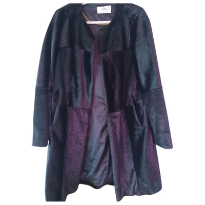 Pre-owned Urbancode Faux Fur Coat In Black