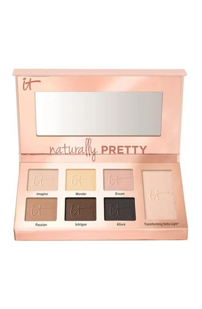 It Cosmetics Naturally Pretty Essential Matte Luxe Transforming Eyeshadow Palette In Brown, Cream And Beige