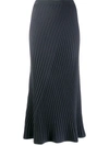 Filippa K Fay Ribbed Skirt In Ink Blue