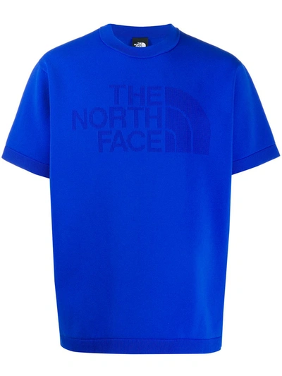 The North Face Engineered Knit T-shirt In Blue