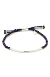 Gorjana Power Gemstone Bracelet In Wisdom/ Lapis/ Silver