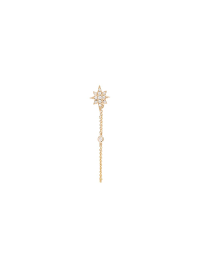 Roxanne First 14k Yellow Gold Shooting Star Diamond Earring