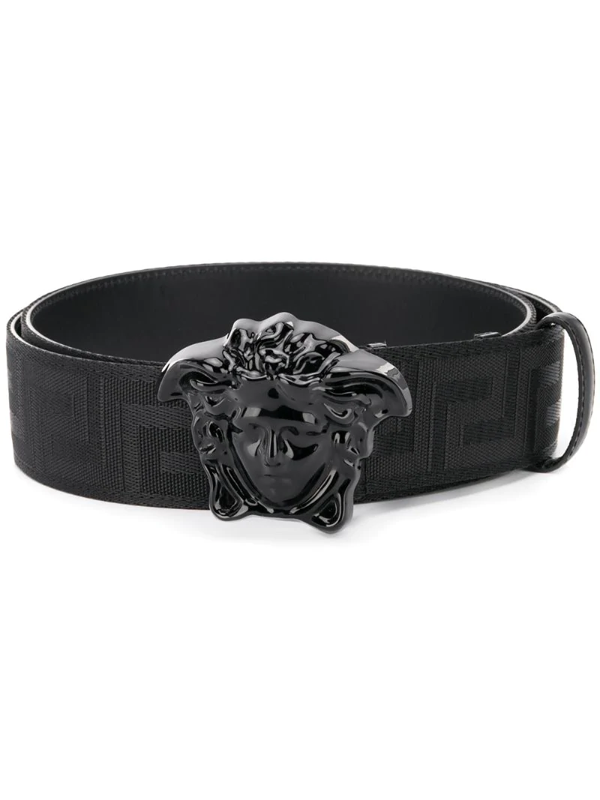 versace men's black belt