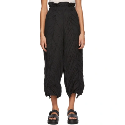 Issey Miyake Women's Tectorum Pleated Culotte Pants In Black