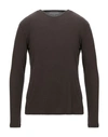 Majestic T-shirts In Dark Brown