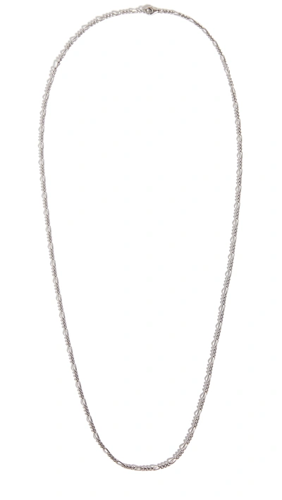 Miansai Figaro Chain Necklace In Sterling Silver