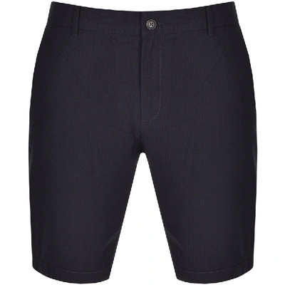 Les Deux Lyon Seersucker Shorts Navy