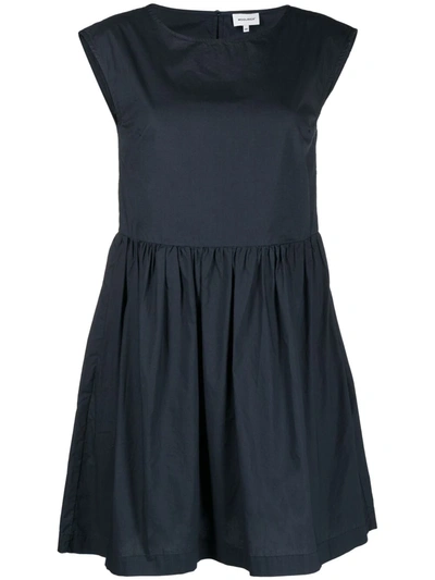 Woolrich Full-skirt Tea Dress In Melton Blue