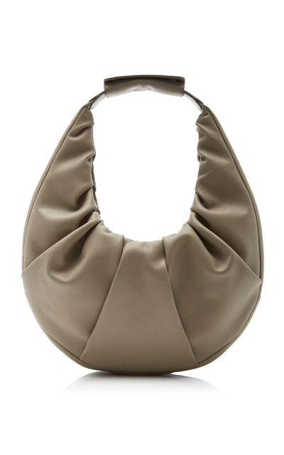 Staud Women's Moon Leather Hobo Bag In Grey