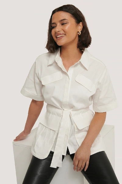 Chloé Tie Front Pocket Shirt White