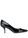 Dolce & Gabbana Kitten Heel Pumps In Black