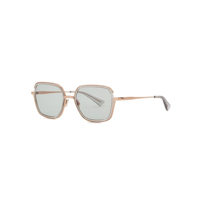Christian Roth Cr-101 Rose Gold-tone Square-frame Sunglasses In Crystal