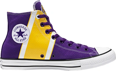 Pre-owned Converse Chuck Taylor All Star 70 Hi Franchise Los Angeles Lakers (gs) In Purple/gold
