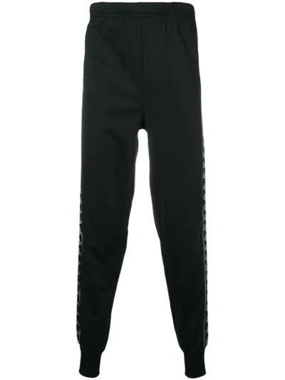 Kappa Authentic La Bergar Slim Fit Track Trousers In Black