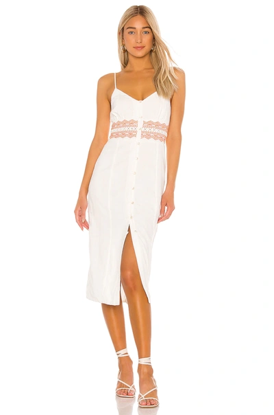Tularosa Coral Dress In Ivory