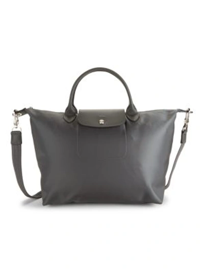 Longchamp Le Pliage Neo Small Nylon Shoulder Bag In Grey