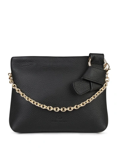 Esin Akan Mini Mayfair Designer Clutch Bag In Black