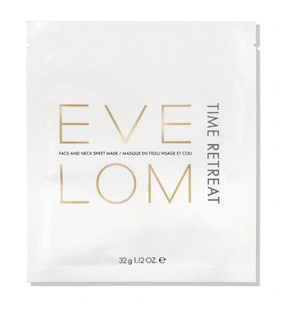 Eve Lom Time Retreat Face And Neck Sheet Mask (pack Of 4) In White