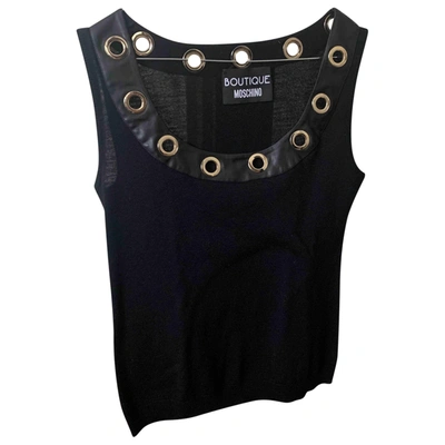 Pre-owned Moschino Black Wool  Top