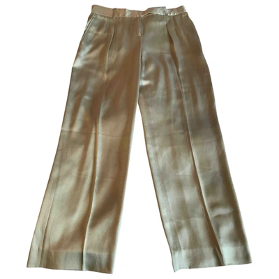 Pre-owned Givenchy Large Pants In Beige
