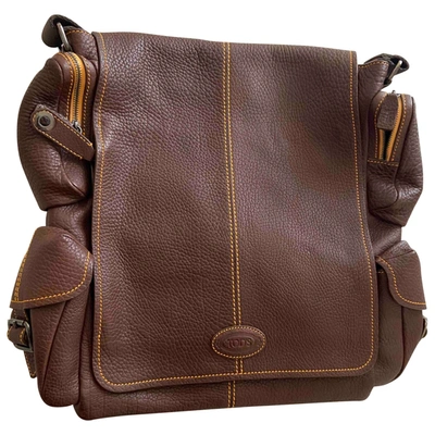 Pre-owned Tod's Leather Satchel In Brown