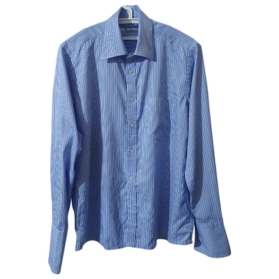 Pre-owned Azzaro Shirt In Blue