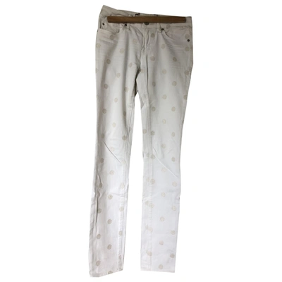 Pre-owned Marc By Marc Jacobs White Cotton Jeans