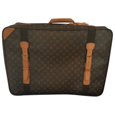 Pre-owned Louis Vuitton Satellite Cloth Travel Bag In Brown