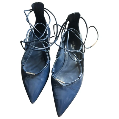 Pre-owned Louis Vuitton Patent Leather Ballet Flats In Blue