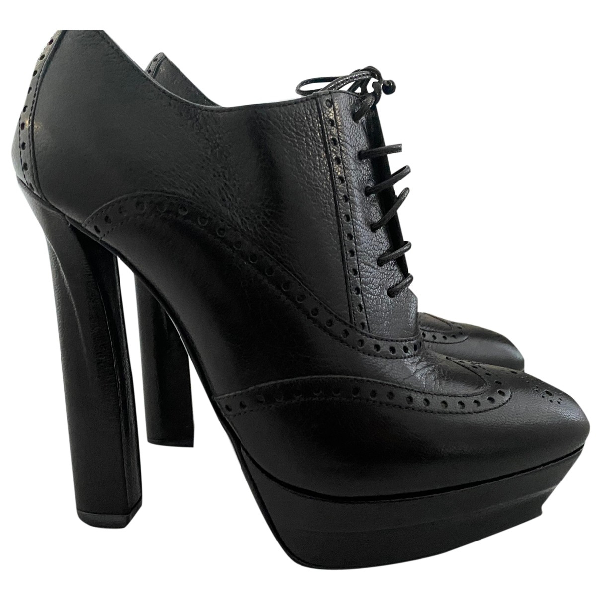 Pre-owned Bottega Veneta Black Leather Ankle Boots | ModeSens