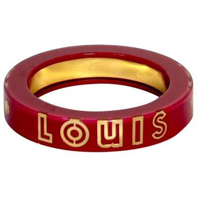 Pre-owned Louis Vuitton Red Plastic Bracelet