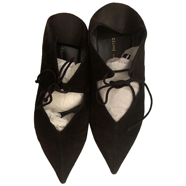 womens black suede ballet flats