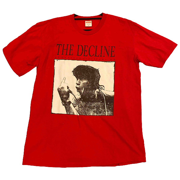Pre-Owned Supreme Red Cotton T-shirts | ModeSens