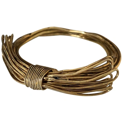 Pre-owned Sharra Pagano Gold Metal Bracelet