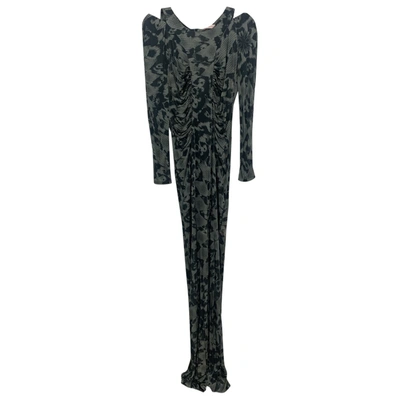 Pre-owned Matthew Williamson Maxi Dress In Grey