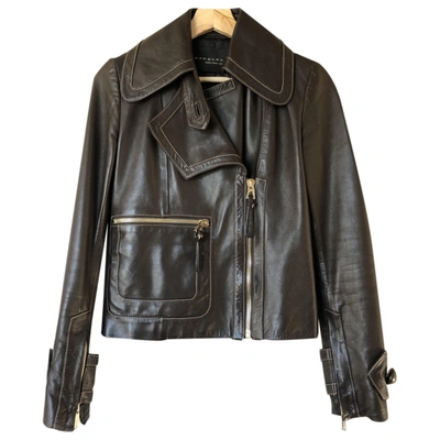 Pre-owned Barbara Bui Leather Jacket In Brown