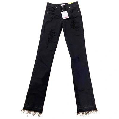 Pre-owned Blumarine Straight Jeans In Black