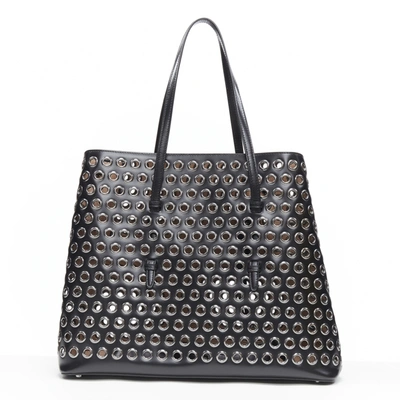 Pre-owned Alaïa Leather Tote In Black