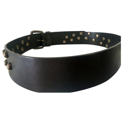 Pre-owned Coccinelle Leather Belt In Black