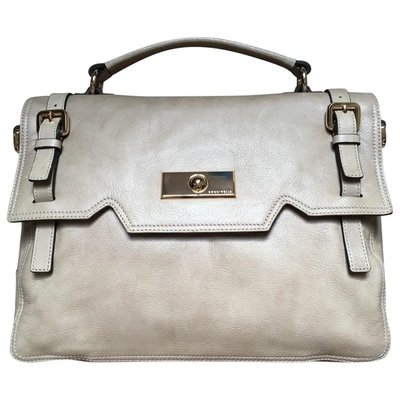 Pre-owned Coccinelle Leather Satchel In Beige