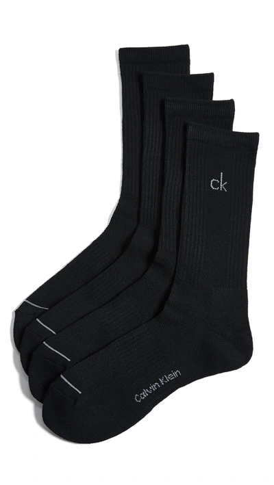 Calvin Klein Underwear 3pk Non Elastic Dress Socks In Black