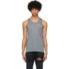 Nike Grey Rise 365 Running Tank Top In 097 Smoke G