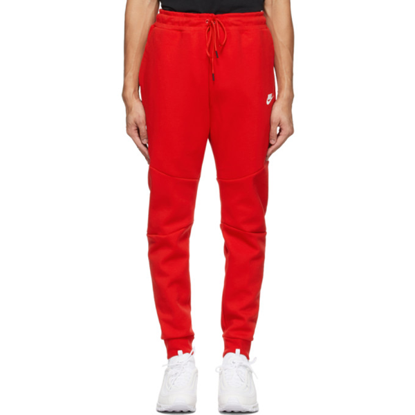 nike red fleece joggers