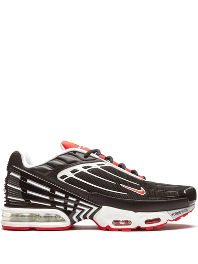 Nike Black & Red Air Max Plus Iii Sneakers In Black/white/red