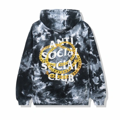 Pre-owned Anti Social Social Club  Good Hoodie Black Tie Dye