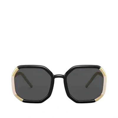 Prada Dark Gray Geometric Ladies Sunglasses Pr 20xs 02f5s058 In Grey