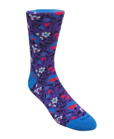 Duchamp London Men's Floral Dress Sock In Multi