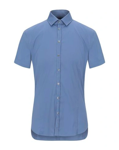 Patrizia Pepe Shirts In Pastel Blue