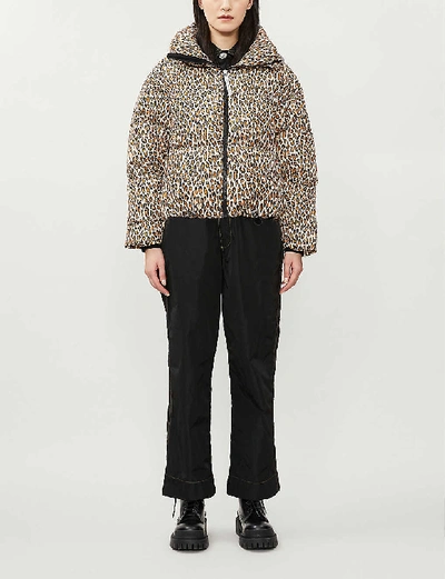 Cordova Mont Blanc Cropped Shell-down Jacket In Ocelot