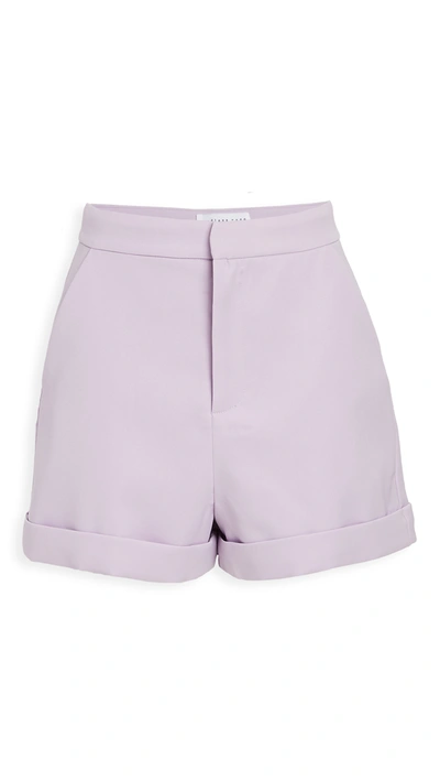 Endless Rose High Waist Tailored Shorts In Lilac